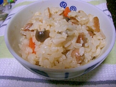 節分の豆で五目ご飯